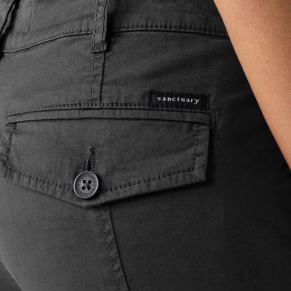 Sanctuary Rebel Women’s Standard Rise Pant Obsidian Brown Size 27 Cargo Jogger - Picture 6 of 9